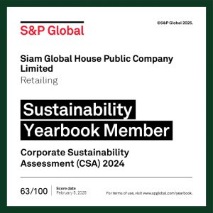 Read more about the article GLOBAL ติดอันดับความยั่งยืนโลก Sustainability Yearbook 2025 ในกลุ่มอุตสาหกรรม “Retailing” ต่อเนื่องเป็นปีที่ 2